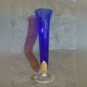 Cobalt Blue Italian Glass Vase